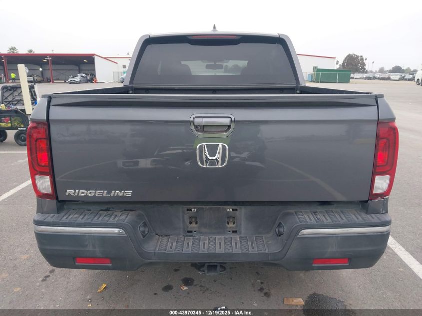 2018 Honda Ridgeline Rtl-T VIN: 5FPYK2F62JB002153 Lot: 43970345