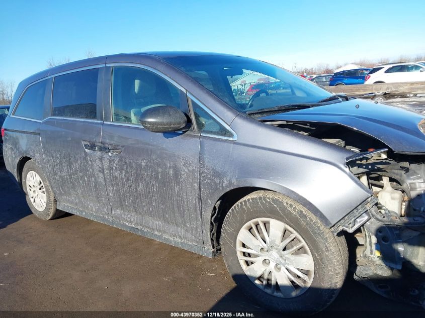 2015 Honda Odyssey Lx VIN: 5FNRL5H28FB122116 Lot: 43970352