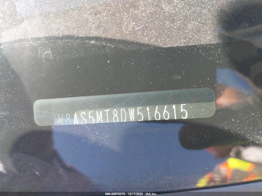 2013 Nissan Rogue S VIN: JN8AS5MT8DW516615 Lot: 43970376