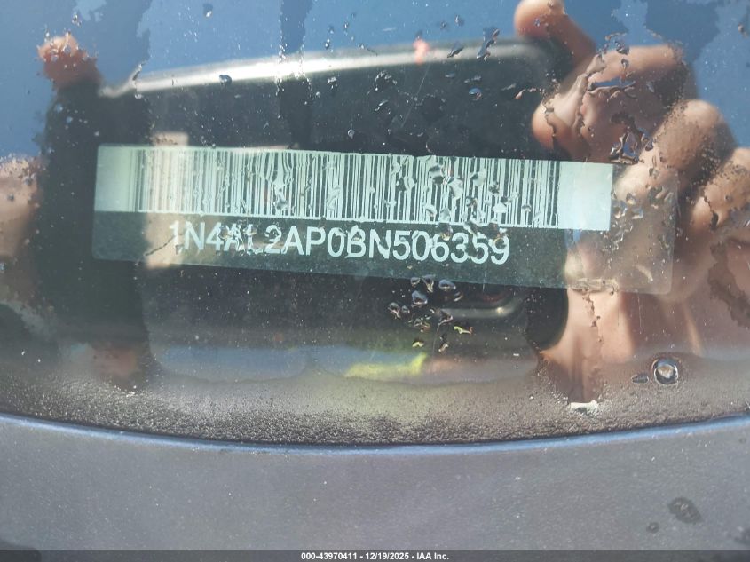 2011 Nissan Altima 2.5 VIN: 1N4AL2AP0BN506359 Lot: 43970411