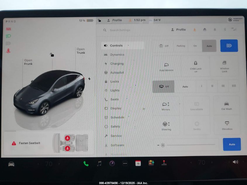 2023 Tesla Model Y Awd/Long Range Dual Motor All-Wheel Drive VIN: 7SAYGDEE4PF763258 Lot: 43970456
