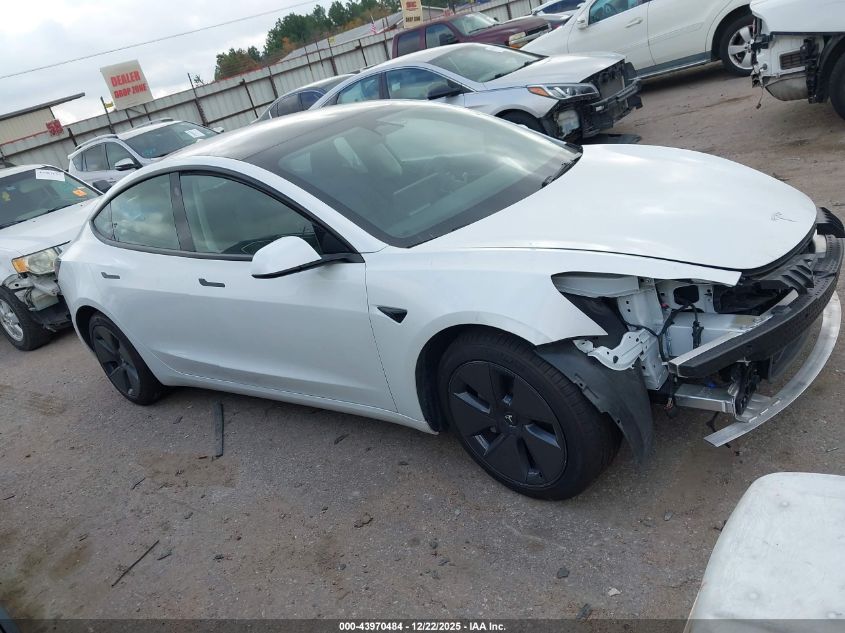 2023 Tesla Model 3 Rear-Wheel Drive VIN: 5YJ3E1EA3PF577591 Lot: 43970484