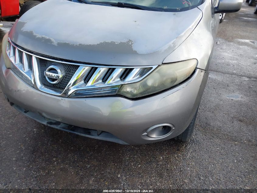 2010 Nissan Murano Sl VIN: JN8AZ1MU2AW016541 Lot: 43970541