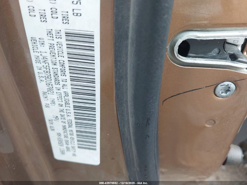 2011 Jeep Compass Limited VIN: 1J4NF5FB7BD167021 Lot: 43970552