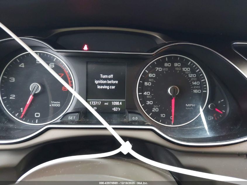 2013 Audi A4 Premium Plus VIN: WAUEFAFL9DA129556 Lot: 43970569