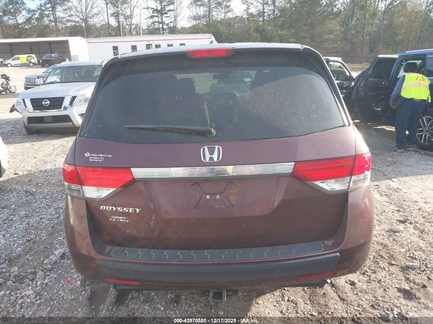 2014 Honda Odyssey Ex-L VIN: 5FNRL5H68EB079785 Lot: 43970580