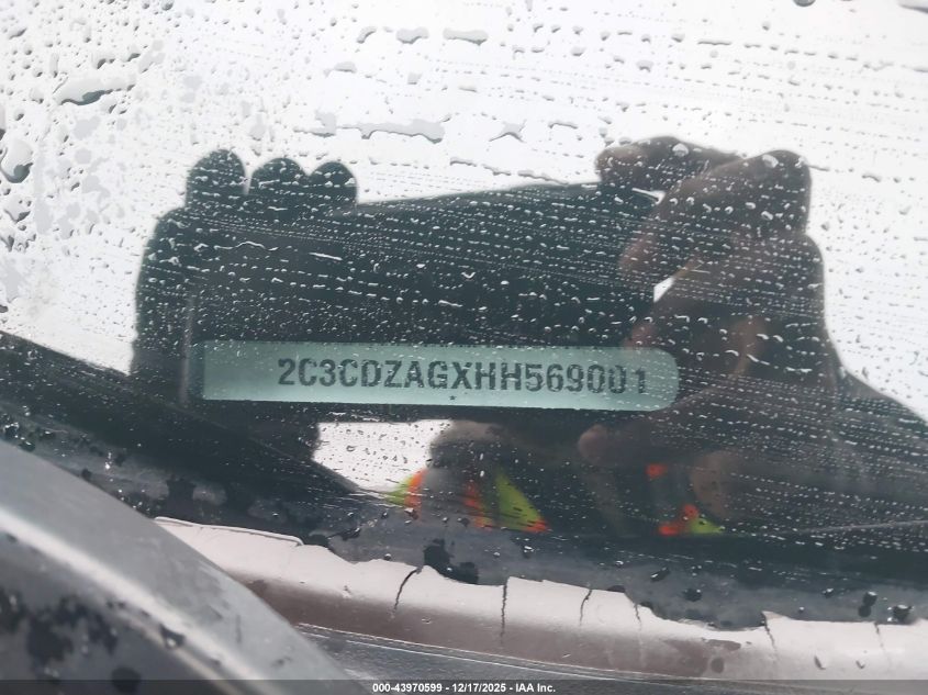 2017 Dodge Challenger Sxt VIN: 2C3CDZAGXHH569001 Lot: 43970599