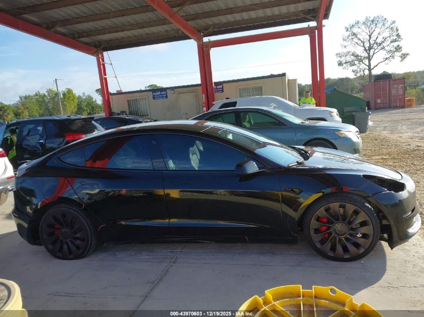 2021 Tesla Model 3 Performance Dual Motor All-Wheel Drive VIN: 5YJ3E1EC1MF981101 Lot: 43970603