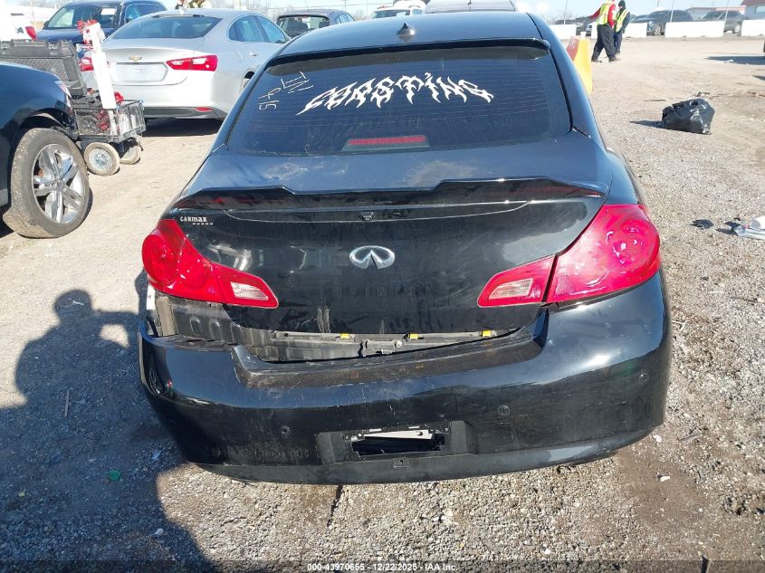 2013 Infiniti G37X VIN: JN1CV6ARXDM765863 Lot: 43970655