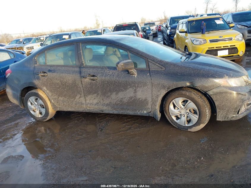 2015 Honda Civic Lx VIN: 19XFB2F55FE093763 Lot: 43970671