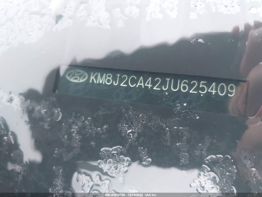 2018 Hyundai Tucson Se VIN: KM8J2CA42JU625409 Lot: 43970706