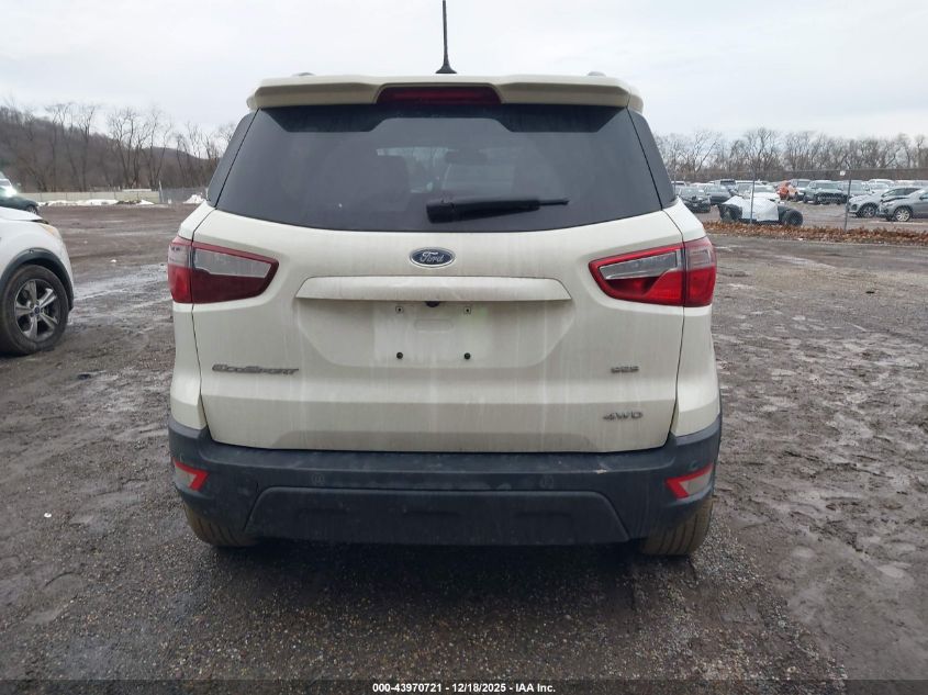 2019 Ford Ecosport Ses VIN: MAJ6S3JL7KC301614 Lot: 43970721