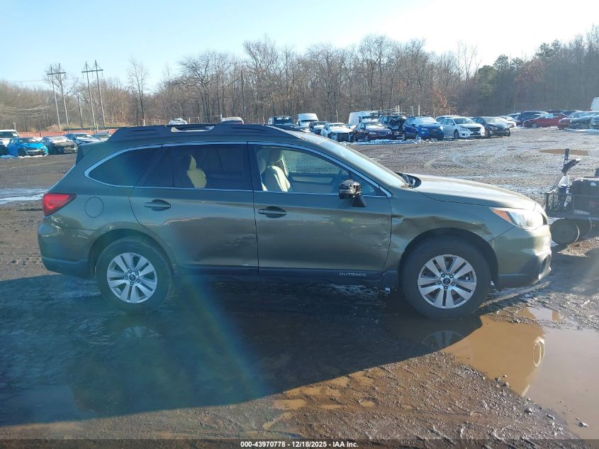 2016 Subaru Outback 2.5I Premium VIN: 4S4BSAHC9G3306934 Lot: 43970778