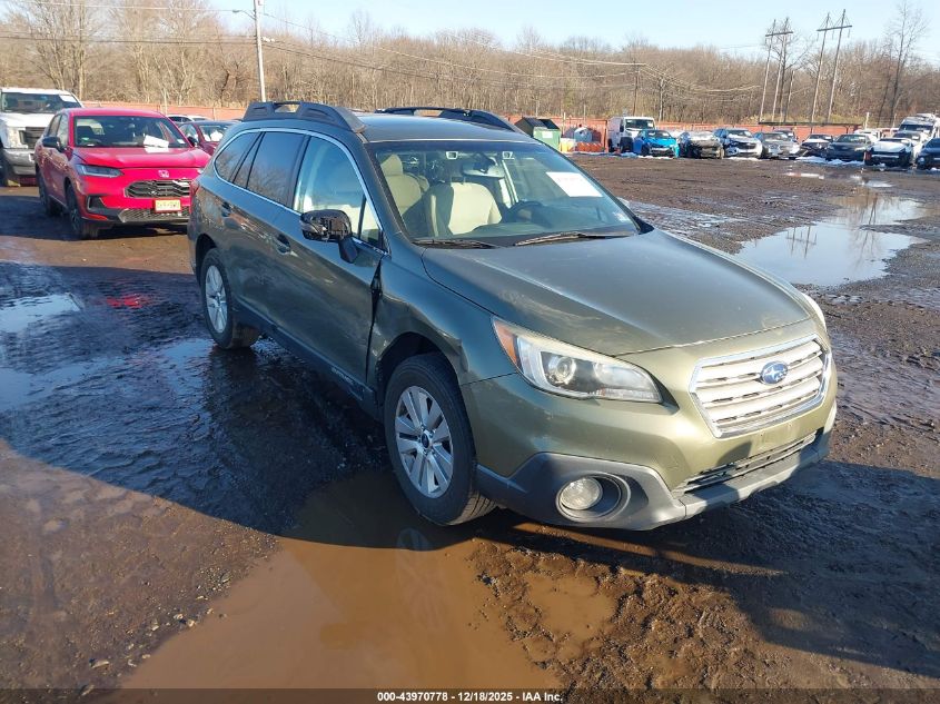 2016 Subaru Outback 2.5I Premium VIN: 4S4BSAHC9G3306934 Lot: 43970778