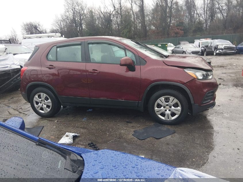 2017 Chevrolet Trax Ls VIN: 3GNCJKSB9HL273660 Lot: 43970856