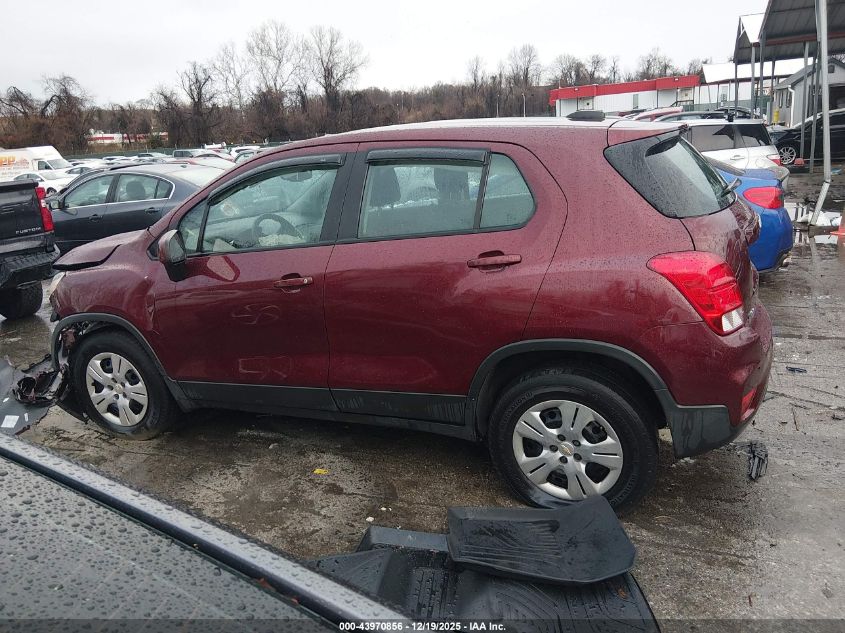 2017 Chevrolet Trax Ls VIN: 3GNCJKSB9HL273660 Lot: 43970856