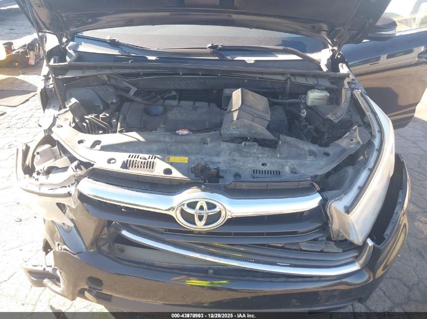 2016 Toyota Highlander Le VIN: 5TDZARFHXGS021726 Lot: 43970903