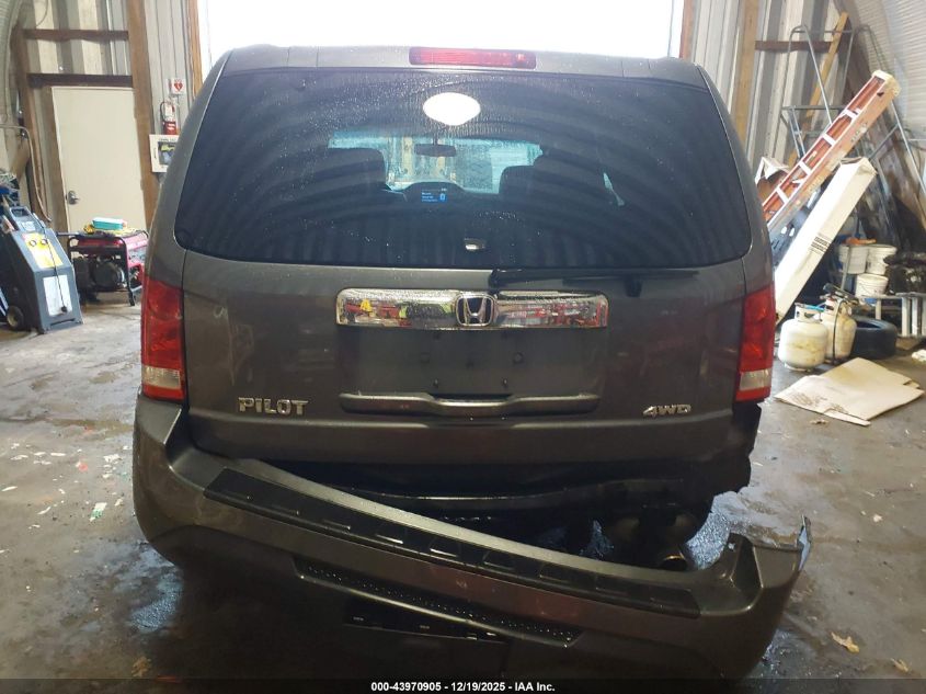 2012 Honda Pilot Ex-L VIN: 5FNYF4H64CB053615 Lot: 43970905