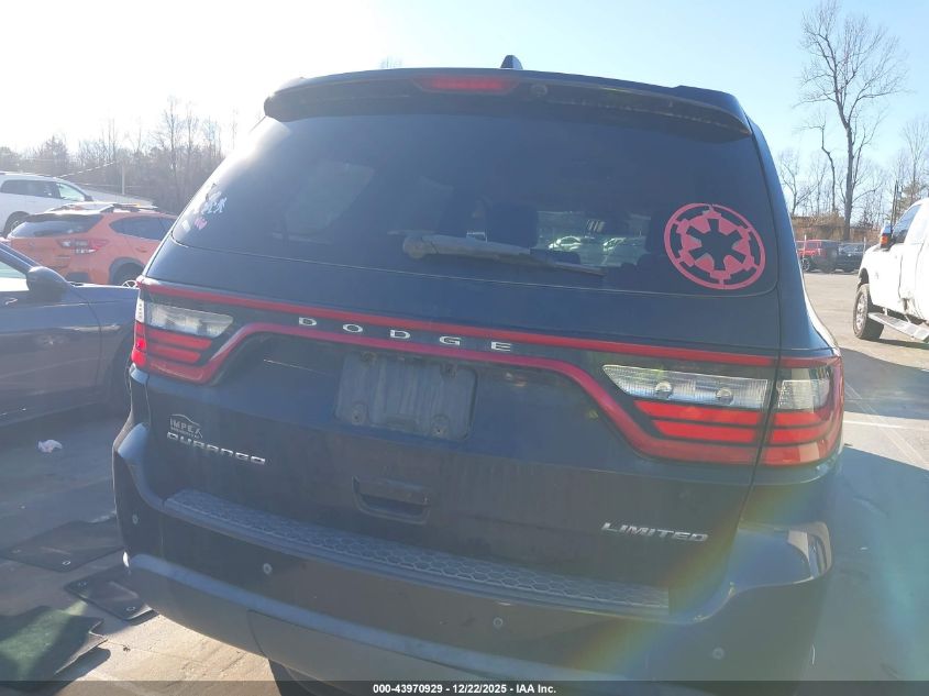 2016 Dodge Durango Limited VIN: 1C4RDHDG5GC361430 Lot: 43970929