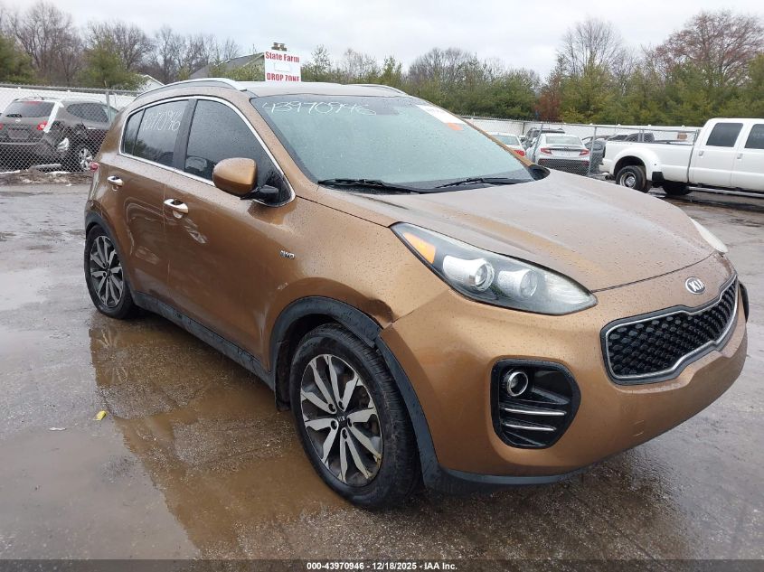 2017 Kia Sportage Ex VIN: KNDPNCAC9H7107318 Lot: 43970946