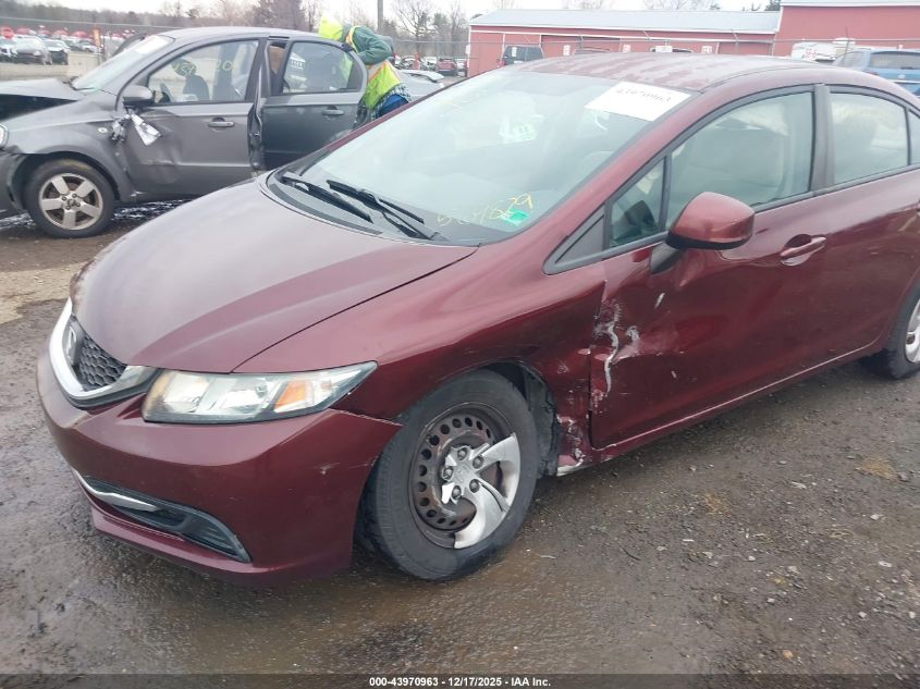 2013 Honda Civic Lx VIN: 2HGFB2F56DH569828 Lot: 43970963