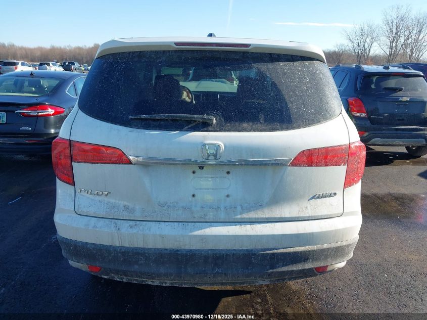 2018 Honda Pilot Ex-L VIN: 5FNYF6H51JB011757 Lot: 43970980