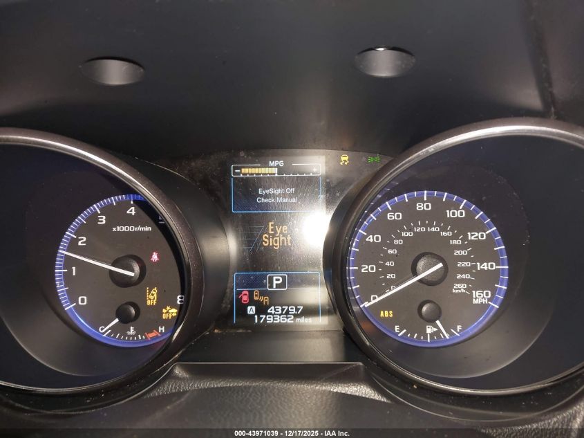 2015 Subaru Outback 3.6R Limited VIN: 4S4BSENC6F3276334 Lot: 43971039