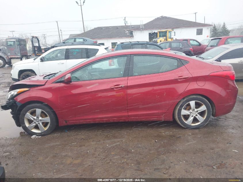 2013 Hyundai Elantra Gls VIN: 5NPDH4AE8DH450922 Lot: 43971077