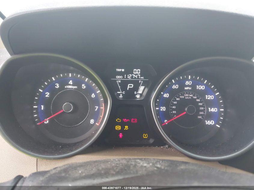 2013 Hyundai Elantra Gls VIN: 5NPDH4AE8DH450922 Lot: 43971077