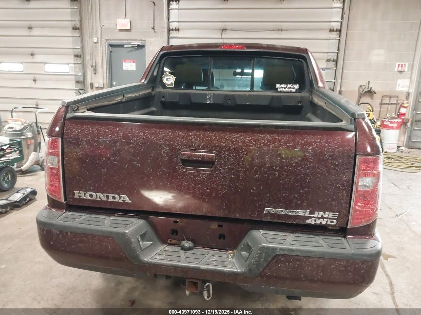 2010 Honda Ridgeline Rtl VIN: 5FPYK1F5XAB005626 Lot: 43971093