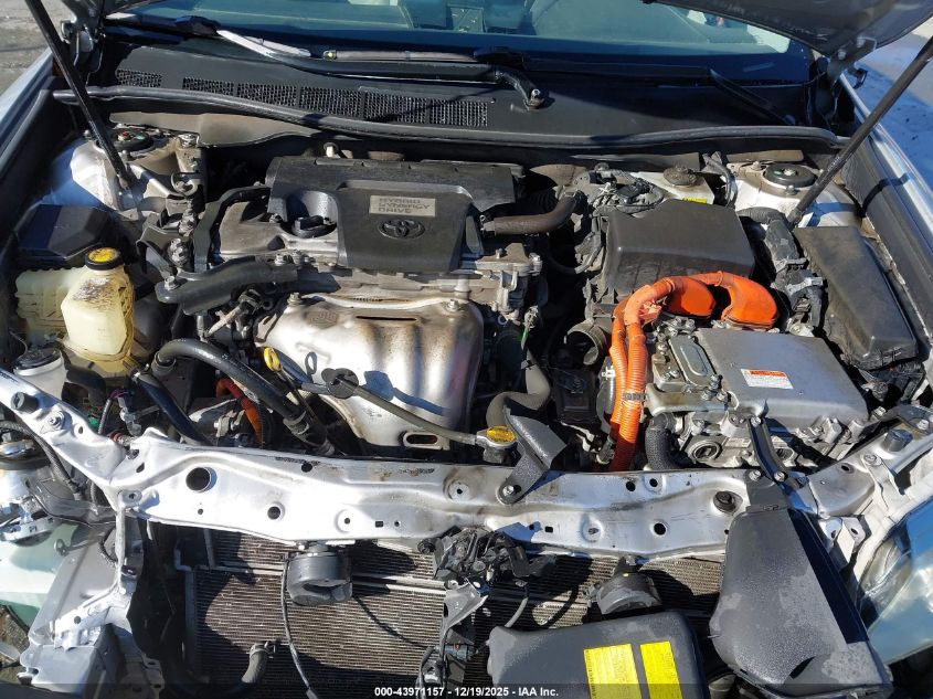 2012 Toyota Camry Hybrid Xle VIN: 4T1BD1FK5CU004937 Lot: 43971157