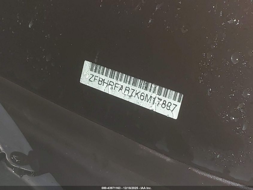 2019 Ram Promaster City Wagon VIN: ZFBHRFAB7K6M17887 Lot: 43971163