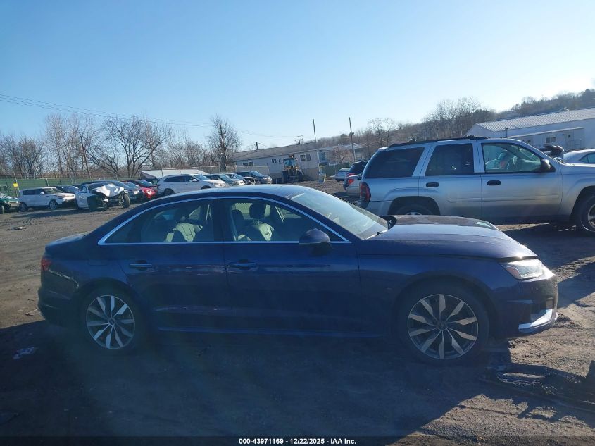 2022 Audi A4 Premium Plus 40 Tfsi Quattro S Tronic VIN: WAUBBAF43NN010015 Lot: 43971169