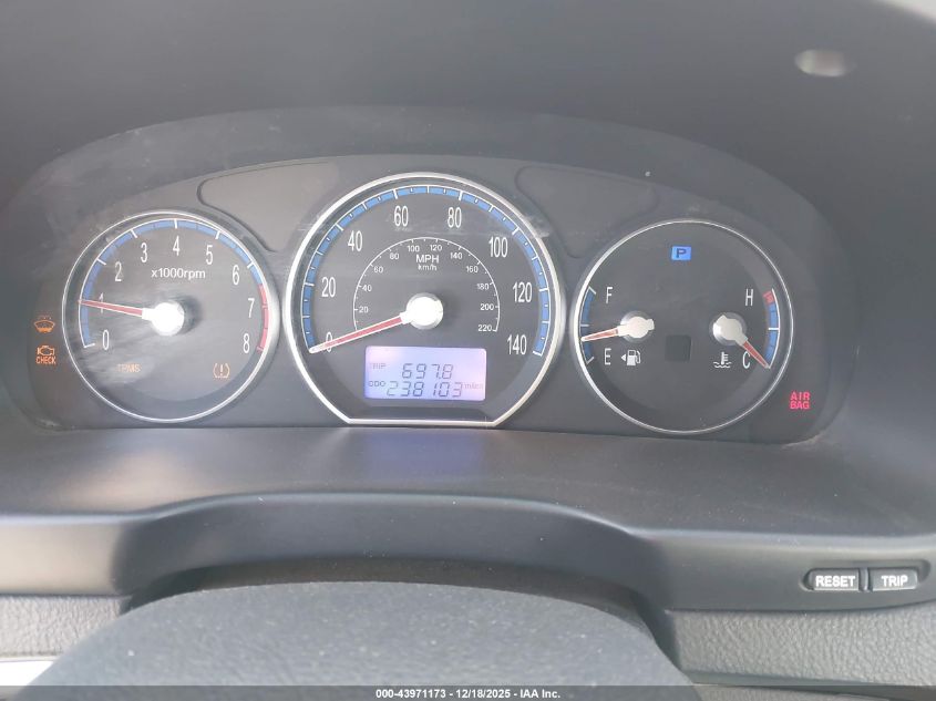 2009 Hyundai Santa Fe Gls VIN: 5NMSG73D39H229894 Lot: 43971173