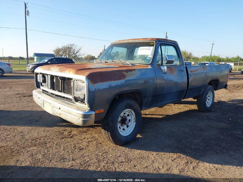 1988 Dodge W-Series W150 VIN: 1B7HW14Y1JS763125 Lot: 43971216