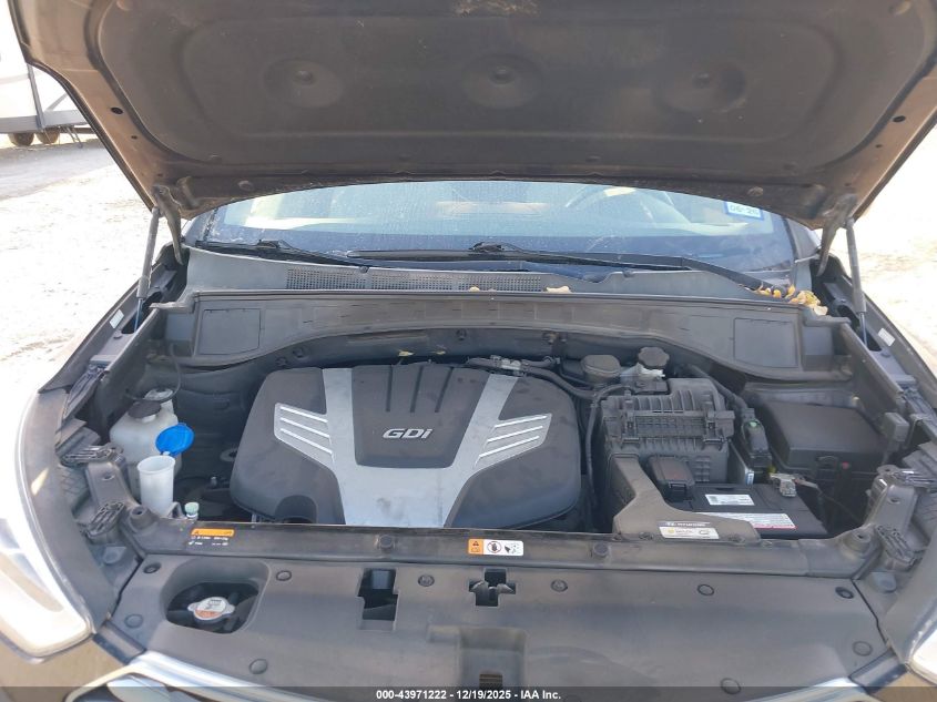 2016 Hyundai Santa Fe Se VIN: KM8SM4HF2GU164670 Lot: 43971222