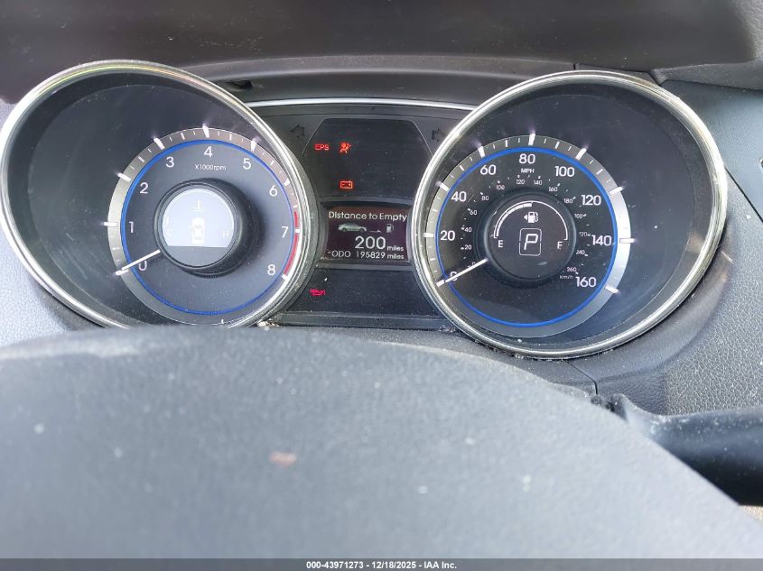 2012 Hyundai Sonata Gls VIN: 5NPEB4AC6CH313643 Lot: 43971273