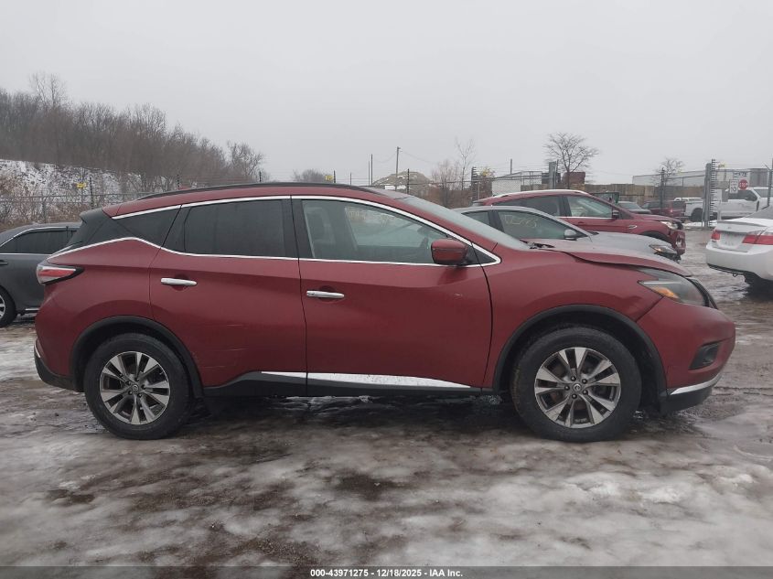 2018 Nissan Murano Sv VIN: 5N1AZ2MH1JN136675 Lot: 43971275