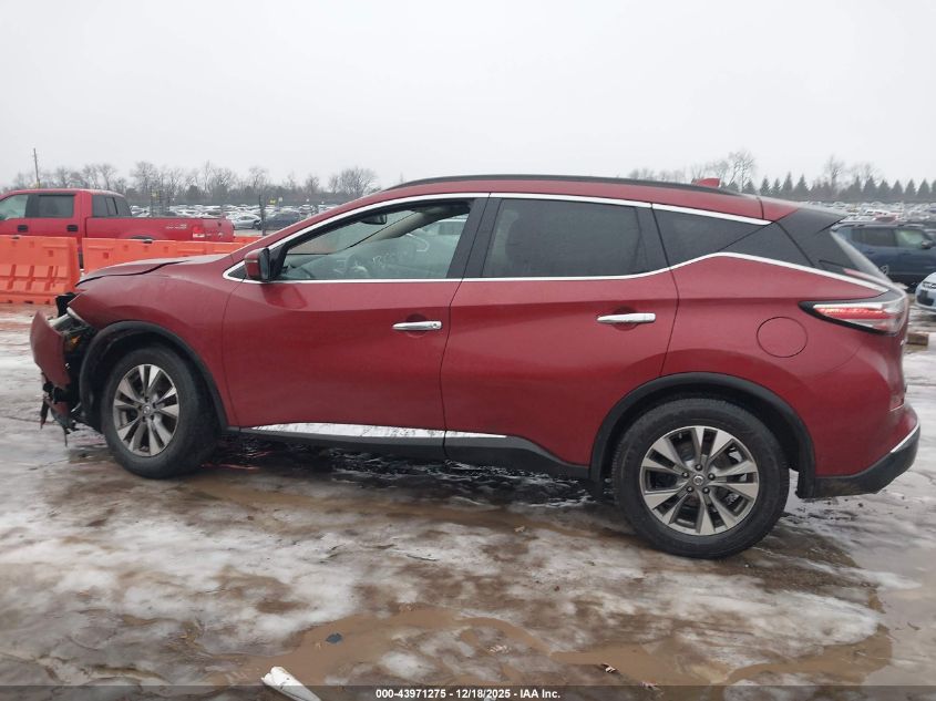 2018 Nissan Murano Sv VIN: 5N1AZ2MH1JN136675 Lot: 43971275