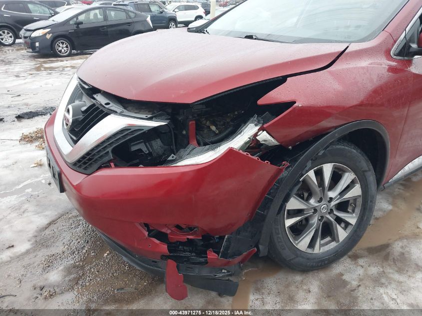 2018 Nissan Murano Sv VIN: 5N1AZ2MH1JN136675 Lot: 43971275