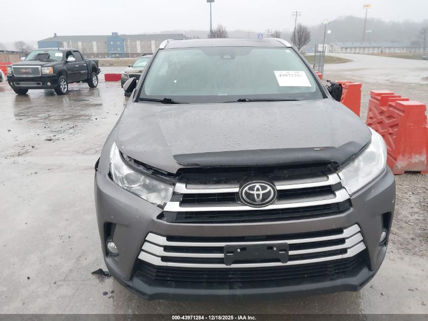 2017 Toyota Highlander Xle VIN: 5TDJZRFH1HS510006 Lot: 43971284