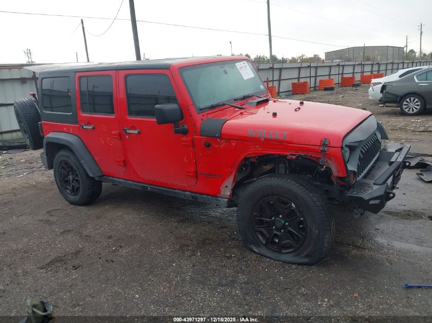 2016 Jeep Wrangler Unlimited Willys Wheeler VIN: 1C4BJWDG8GL284454 Lot: 43971297