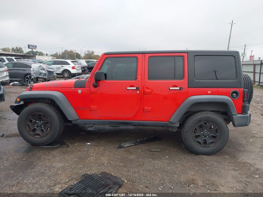 2016 Jeep Wrangler Unlimited Willys Wheeler VIN: 1C4BJWDG8GL284454 Lot: 43971297