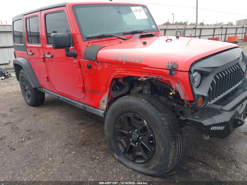 2016 Jeep Wrangler Unlimited Willys Wheeler VIN: 1C4BJWDG8GL284454 Lot: 43971297