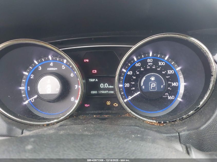 2013 Hyundai Sonata Gls VIN: 5NPEB4AC0DH635731 Lot: 43971306