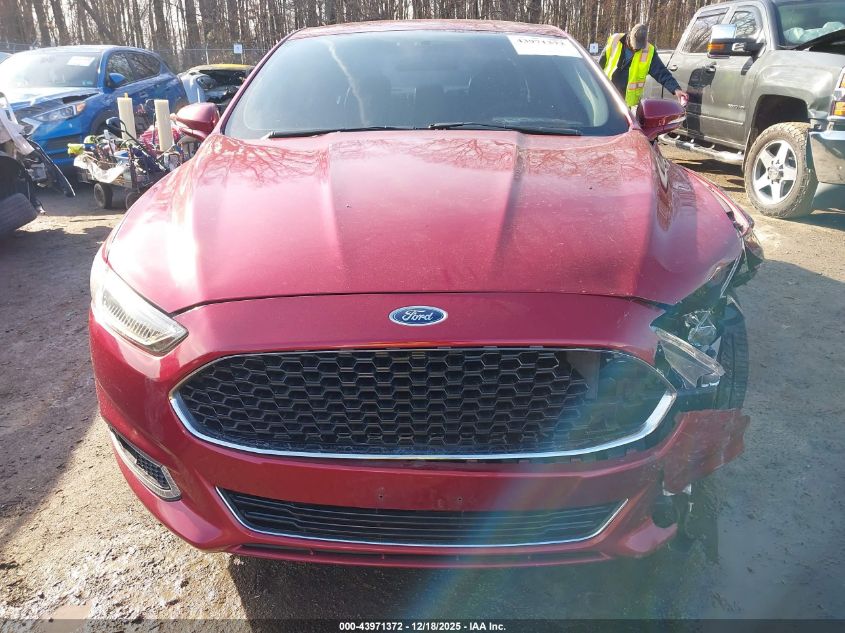 2016 Ford Fusion Titanium VIN: 3FA6P0K91GR125140 Lot: 43971372