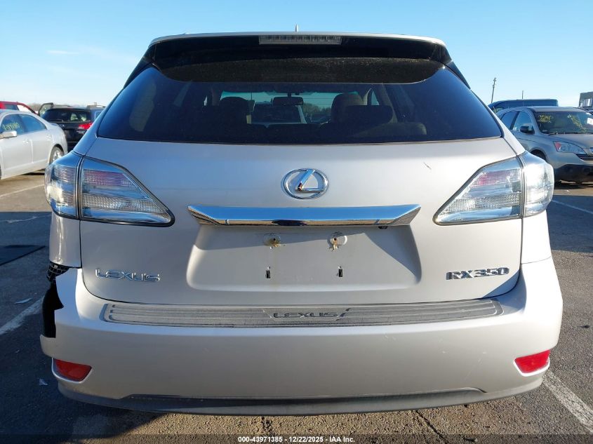 2010 Lexus Rx 350 VIN: 2T2BK1BA4AC077603 Lot: 43971385