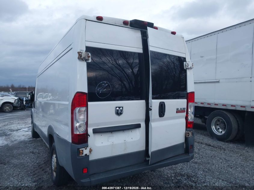 2017 Ram Promaster 3500 Cargo Van High Roof 159 Wb Ext VIN: 3C6URVJG9HE516626 Lot: 43971387