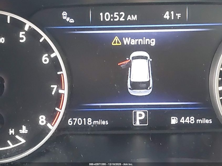 2019 Nissan Murano Sv VIN: 5N1AZ2MS0KN156493 Lot: 43971395