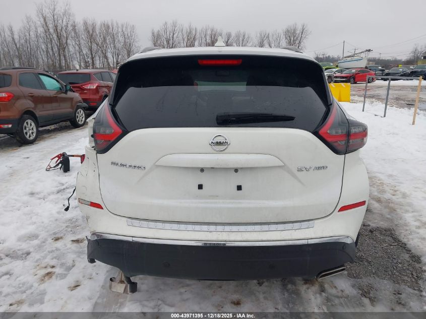 2019 Nissan Murano Sv VIN: 5N1AZ2MS0KN156493 Lot: 43971395